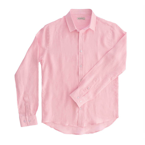 98 Coast Av Linen Shirt Orchid Pink