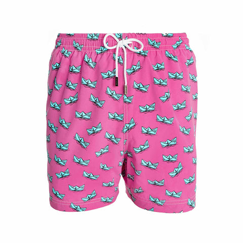 98 Coast Av Paper Boats Trunks Pink