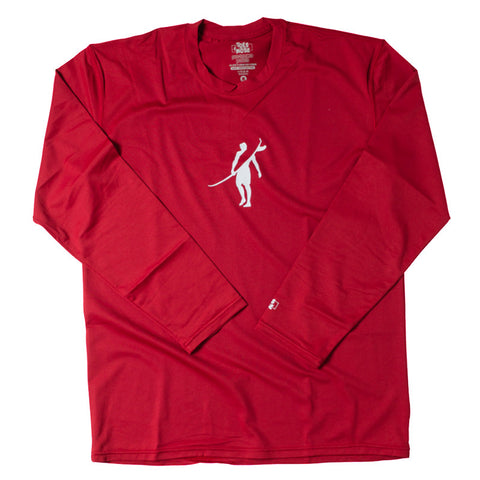 Toes on the Nose Element Guard  L/S Tee Red