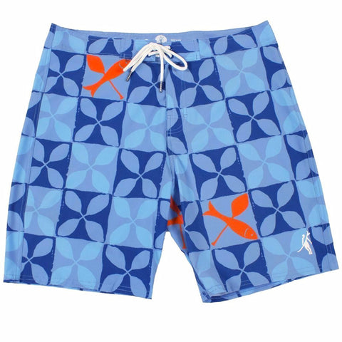 Toes on the Nose Fish & Paddle Boardshort Blue