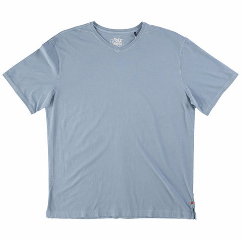 Toes on the Nose V Neck Tee Blue