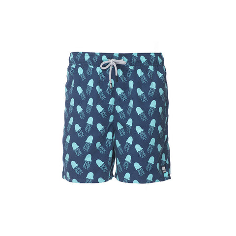 Tom & Teddy Trunks Jellyfish Navy & Light Blue