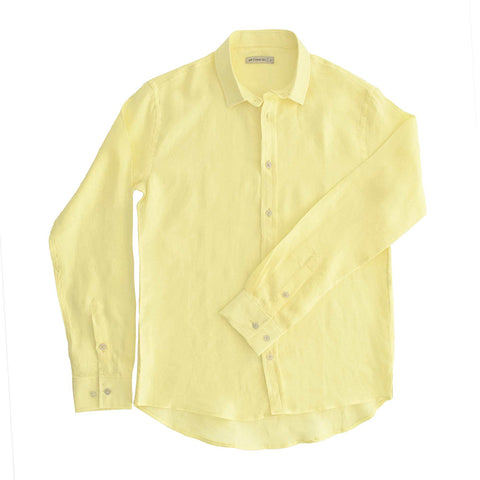 98 Coast Av Linen Shirt Yellow