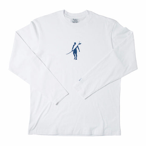 Toes on the Nose Dawn Patrol L/S Tee White